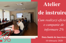 ÎNREGISTRARE ÎNCHISĂ – Atelier de instruire în mun. Chișinău „Cum realizezi eficient o campanie de informare 2%”