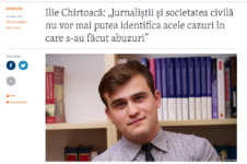 Ilie Chirtoacă: „Jurnaliștii și societatea civilă nu vor mai putea identifica acele cazuri în care s-au făcut abuzuri”