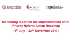Monitoring report on the implementation of the Priority Reform Action Roadmap (5th July – 22nd November 2017)